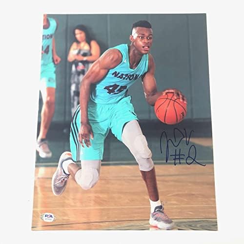 Jarred Vanderbilt потпиша 11x14 Photo PSA/DNA Denver Nuggets Autographed - Autographed NBA фотографии