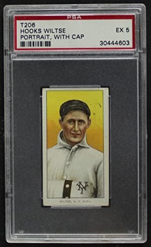 1909 T206 Cap Hooks Wiltse New Yorks Giants PSA PSA 5.00 гиганти