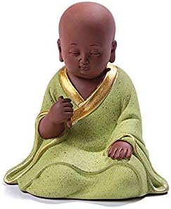 Рахима Вајпинг - Кинески Малиот монах Статуи Виолетова глина/Зиша чај домашно милениче кунгфу чај додатоци за декорација за дома и канцеларија