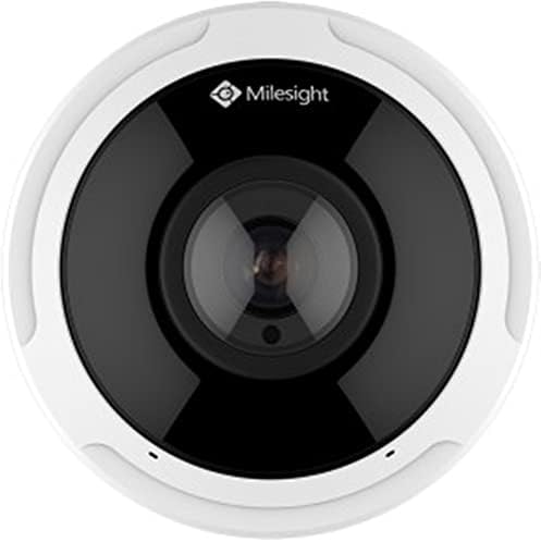 Milesight MS-C9674-PA 12MP AI 360 ° Panoramic Fisheye Mini Network Camera, 1/1.7 Прогресивно скенирање CMOS, 1,98mm@f2.8 леќи, Резолуција