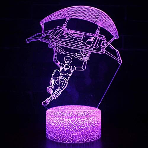 Летање момче ноќно LED светла Новина 3Д ламба симпатична играчка подарок 7/16 бои Апстракт уметник графики цртани атмосфери далечински