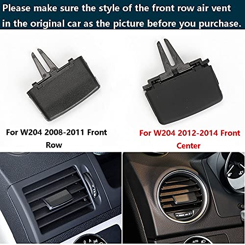 Lyooly for Mercedes Benz Front Center Air Vent Clips, клип за воздушен вентил во предниот ред за W204 C 250 луксуз/Sport C 300 луксуз 4Matic C