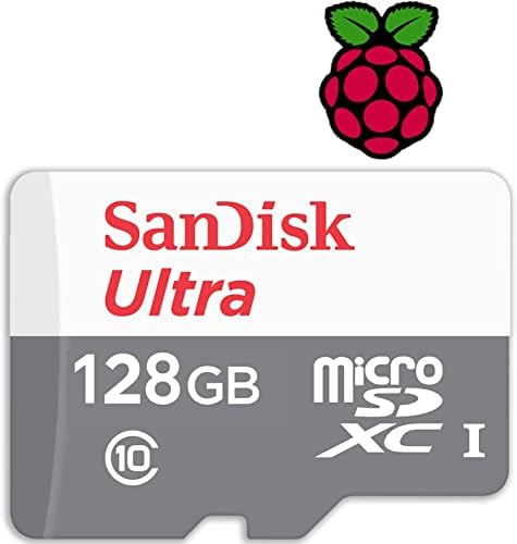 Steadygamer - 128 GB Raspberry Pi Preloaded SD картичка | 400, 4, 3B+, 3A+, 3B, 2, нула компатибилен со сите модели на PI