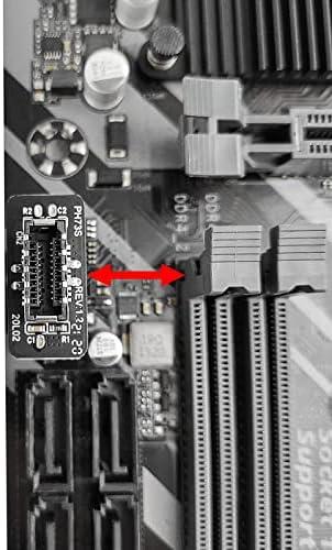 ЏОЈРЕКЕН УСБ Адаптер На Предниот Панел, Вертикален УСБ Ц Адаптер за Заглавие, USB 3.1 Тип-Е Клуч-А ДО USB 3.0 20pin Заглавие Конвертор За Матична