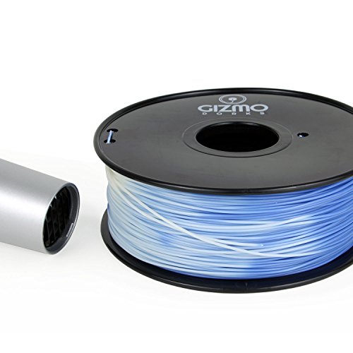 Gizmo Dorks 1,75 mm ABS влакно, 1 кг за 3Д печатачи, промена на бојата сина во бела боја