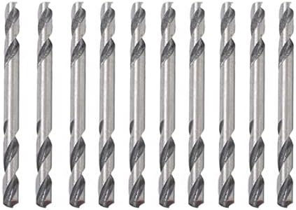 Vieue Dript Bits 10 парчиња 1/8 3,2 mm со дијаметар HSS двојно краен метал битови HSS крајни челични алатки