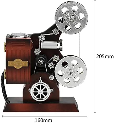 N/A антички ретро филмски проектор Музички кутија Дрво метална музичка кутија роденденска играчка играчка за деца гроздобер свадба дома декорација