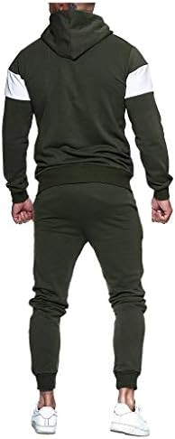 Машка продавница за мажи Манки за машка облека од 2 парчиња худи тренерки поставува џогер џемпери активни облеки за удобна спортска костум