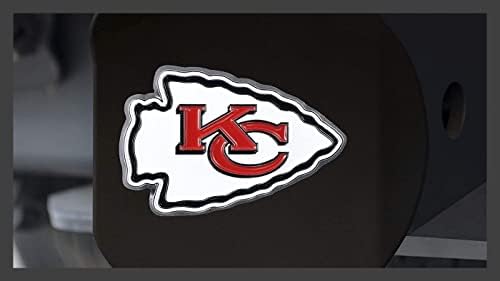 Канзас Сити Шефови Нфл Метал Накуцване Со 3д Обоени Лого На Тимот ОД ФАНМАТИ - Уникатен Тркалезен Обликуван Дизајн – Лесна Инсталација