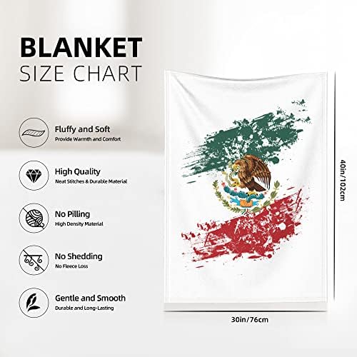 QG ZZX Мексиканско американско знаме Бебе ќебе за момчиња Девојче ќебе ќебе ќебе