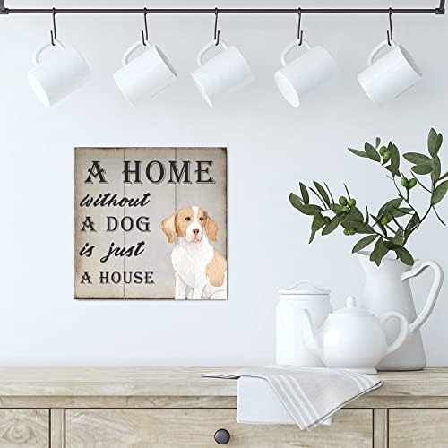 Evans1nism дрво потпишете куќа без куче е само куќа дрвени плакети француски булдог домашен wallид кутре кученце кучиња смешно цврсто дрво