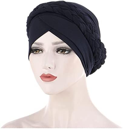 Womenените покриени со коса, завиткани капаци, муслимански турбан јајцеви, хабови за коса, капакот на шамијата на главата