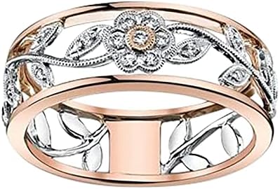 2023 година Нова најдобра пријателка во облик на срцев венчални прстени за женски накит подарок шуплив прстен