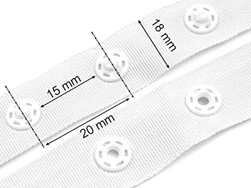 Надвор од лента за копче за прицврстување на копчето - 0,7 инчен прицврстувач за шиење Полиестер пластичен преса за замена на