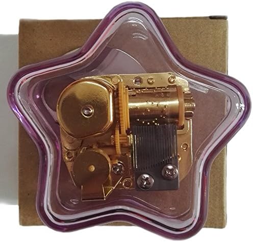 Креативна ветерна акрилна пластика Транспарентна музичка кутија со движење со злато во, време за нас од Ромео и ietулиет, музичка кутија