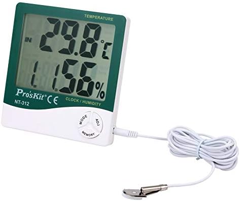 Делови за алатки НТ-311/НТ-312/НТ-316 Мултифункционален дигитален хигрометар мерач На Влажност внатрешен електронски термометар со Будилник и календар