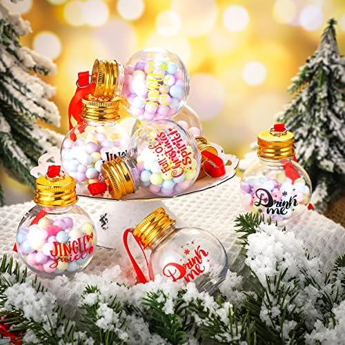 Дингион 12 парчиња Божиќни топки за божести Божиќни пополнети украси од дрво, чисти Божиќни топки, божици топки, борови топки Божиќ,