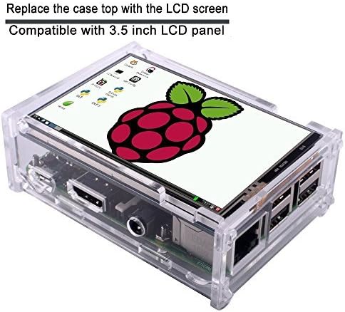 TFT екран на допир, Kuman 3,5 инчи 320x480 Резолуција TFT LCD дисплеј со заштитна кутија + 3 x топлински мијалници + пенкало за допир
