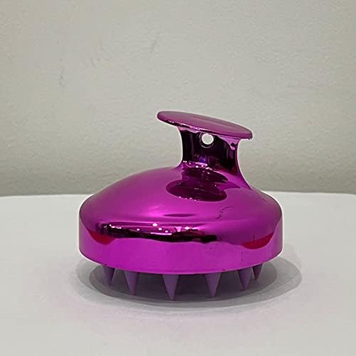 Tomnuk Електроплирана силиконска масажа шампон четка, чешел од шампон од првут, четка за бања со четка за бања