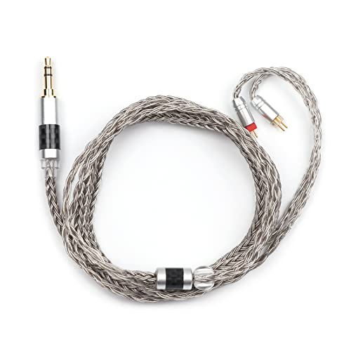 Linsoul Tripowin Zonie 16 Core Core Silver Позлатен кабел за слушалки за BL03 TRN V90 V80 AS10 ZS10 ZS6 ES4 IEMS