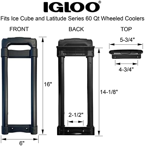 ИГЛО за замена на телескопската рачка за ледена коцка и ладилник за тркала од 60 QT со тркала