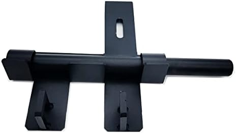 3/4 Тешка заварување на завртката за слајд на челик голема брава за метални порти врати во прав завршен во црно