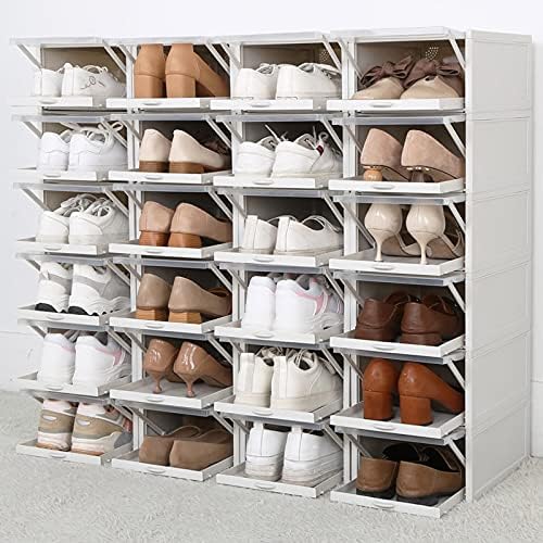 Anncus 3 пакет/сет Едноставно удобно кутија за чевли за складирање, чисти пластични чевли контејнери случаи заштеда на простор артефакт