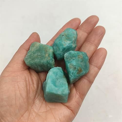 1 парчиња природен амазонит камен груб кварц кристал реики заздравувачки енергетски скапоцен камен минерален примерок домашен декорација