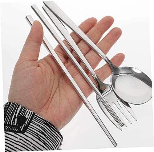 Upkoch 2 поставува вилушки лажици комбинирани капаци за јадење, прибор за јадење од не'рѓосувачки челик постави не'рѓосувачки садови