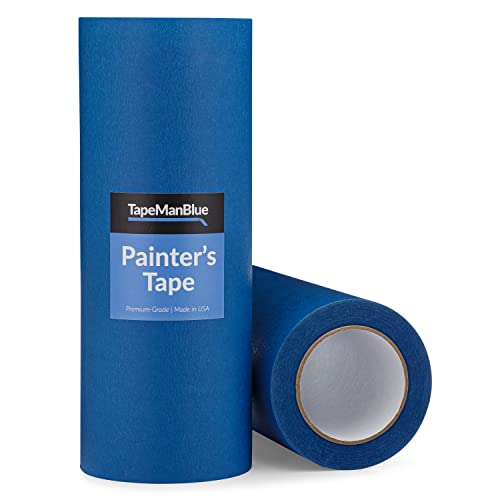 Широко сини сликари со сликари, 12 инчи x 60 години, направени во Америка, одлична лента за маскирање за 3Д печатење и ласерско сечење, отстранува