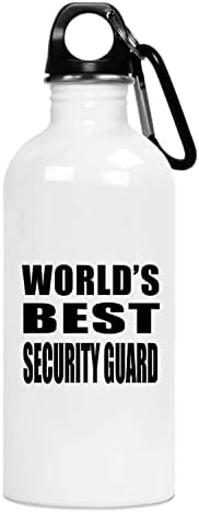 DesignSify Најдобар светски чувар во светот, 20oz вода шише од не'рѓосувачки челик изолиран Тумблер, подароци за роденденски годишнини