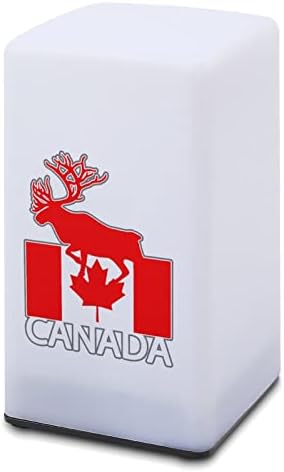 Канада лос знаме Мала маса за ламби преносно ноќно ламби за ламби за декорација за дневна соба во спална соба канцеларија Дом