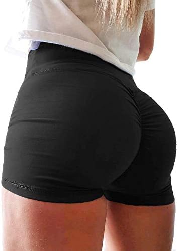 CFR женски тренинг шорцеви шорцеви од праска од праска кревање високи половината анти целулит текстура секси плен топли панталони