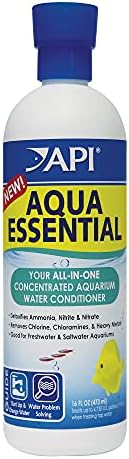 API Aqua Essential Later Collection 16 унца шише и стрес зим Слатка вода и раствор за чистење на аквариум со солена вода 16-унца шише