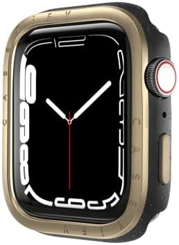 Случај На Ударниот Часовник [Четкана Алуминиумска Рамка] Компатибилна Со Серијата Apple Watch 4-6, SE - 40mm - Црна