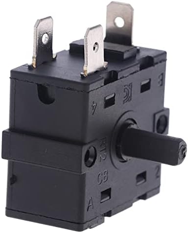 10 парчиња електричен грејач на просторијата 3pin 5pin Rotary Switch Selector AC 250V 16A -