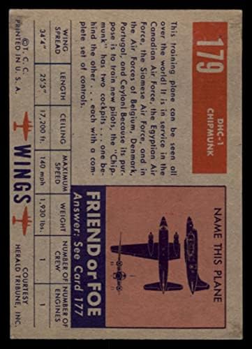 1952 Топпс 179 DHC-1 CHIPMUNK EX/MT