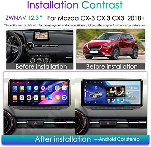 ЗВНАВ Андроид 11 Автомобил Стерео За MAZDA CX-3 CX 3 CX3 2018+, 128GB ROM, Автомобил GPS Навигација Главата Единица, Bluetooth