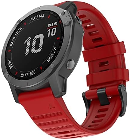 MAKEE Silicone Smart Watchband за Garmin Феникс 7 7X 7S 6X 6 Pro 5X 5 PLUS 3HR Лесно Вклопување Брзо Ослободување 20 26 22mm Нараквици