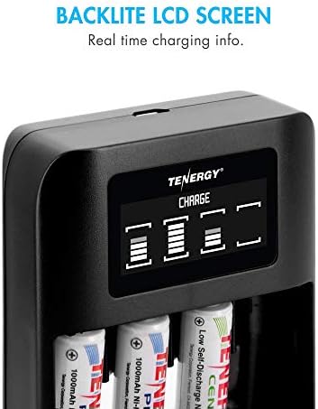 Тенергија Tn474u Полнач и 16 Пакети Премиум Батерии за Полнење, 8xAAA Батерии, 8X Aaa Батерии, Идеални За Професионална Електронска
