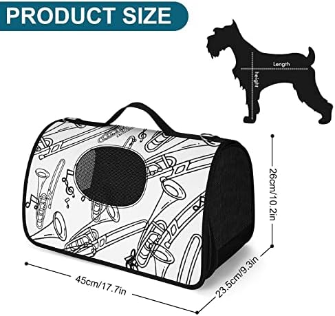 Тромбонски Носач За Миленичиња Кученце Мала Чанта За Носење Чанта за Патување На Отворено Шопинг За Пешачење