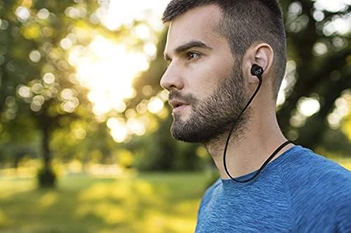 iJoy Слушалки Безжичен Bluetooth - Безжични Спортски Слушалки IPX4 Sweatproof-Спортски Слушалки Со Микрофон, Bluetooth Слушалки За Вежбање,