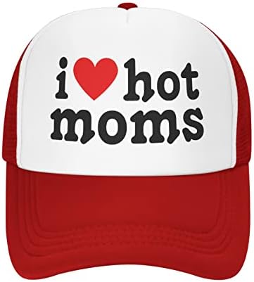 Јас сакам срцеви жешки мајки капа Унисекс Камки за возрасни Каписи за прилагодливо капаче за возрасни класични капачиња за риболов