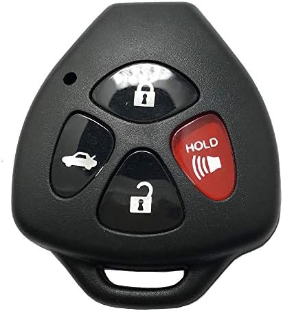 Хоранде замена клуч за клучеви FOB Shell & Pad Fits Toyota Scion RAV4 2008-2013 Avalon / 2007-2011 Camry / 2008-2013 Corolla /