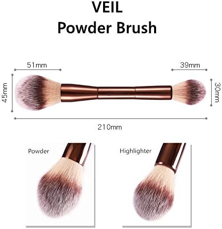 Четка за шминка за шминка за прашок DXMRWJ - Поставување на козметика за козметика за шминка за козметика мека синтетичка коса