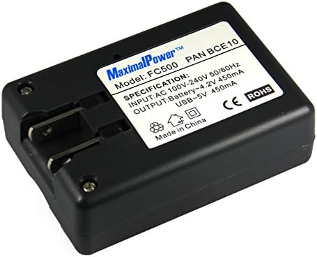 Максимална моќност Harger за Panasonic DMW-BCE10E со USB 5V излезна порта. Европски адаптер за наизменична струја и полнач за автомобили