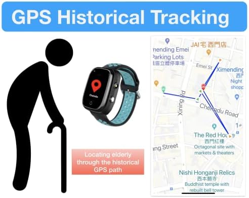 Osmile ED1000 GPS Watch/Anti-Lost Watch/GPS Tracker за луѓе со деменција, аутизам, интелектуална попреченост