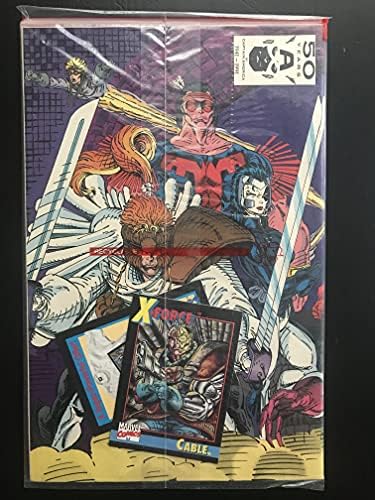 X-Force #1 1991 Официјално лиценциран стрип на Марвел. Сепак запечатена во оригинална торба со картичка - Забележете: Оваа ставка е достапна за купување. Кликнете на овој ?