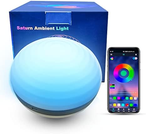 YMZM Touch Smart Lamp, далечински управувач со апликации, музика за синхронизација и RGB боја се менува со вградена батерија ноќна