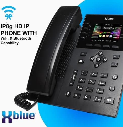 Системски пакет Xblue QB2 со 6 IP8G IP телефони, вклучувајќи авто -придружник, говорна пошта, мобилни и далечински телефонски екстензии